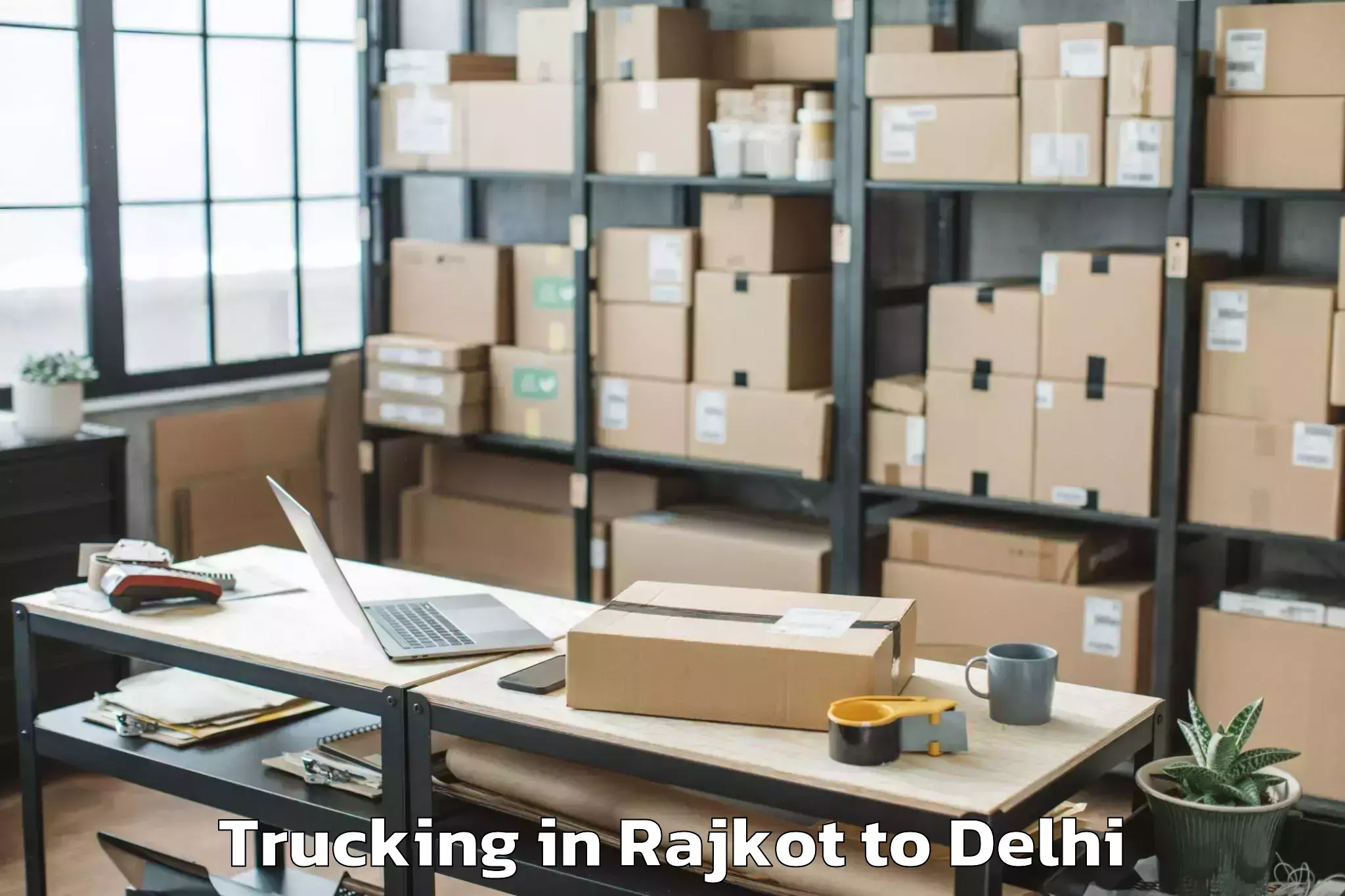 Affordable Rajkot to Saraswati Vihar Trucking